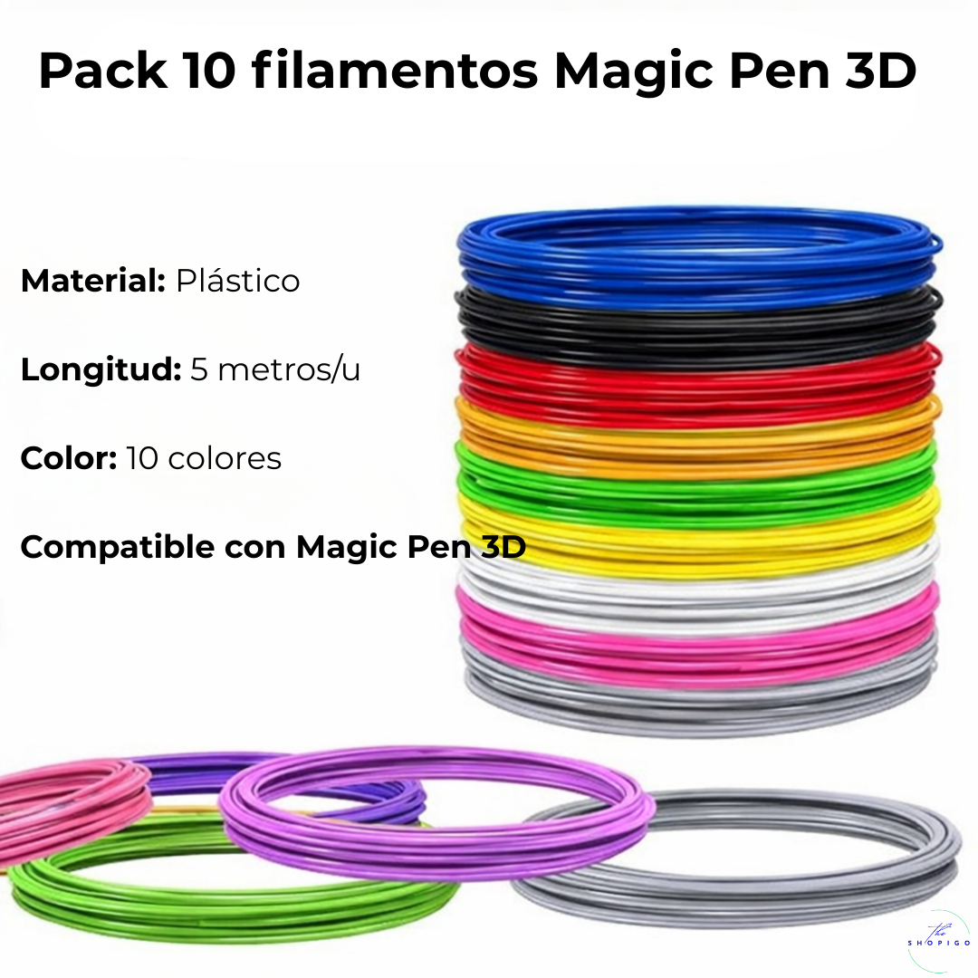 Pack de 10 filamentos