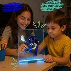 Pizarra led - Incluye 7 rotuladores + 12 plantillas de regalo