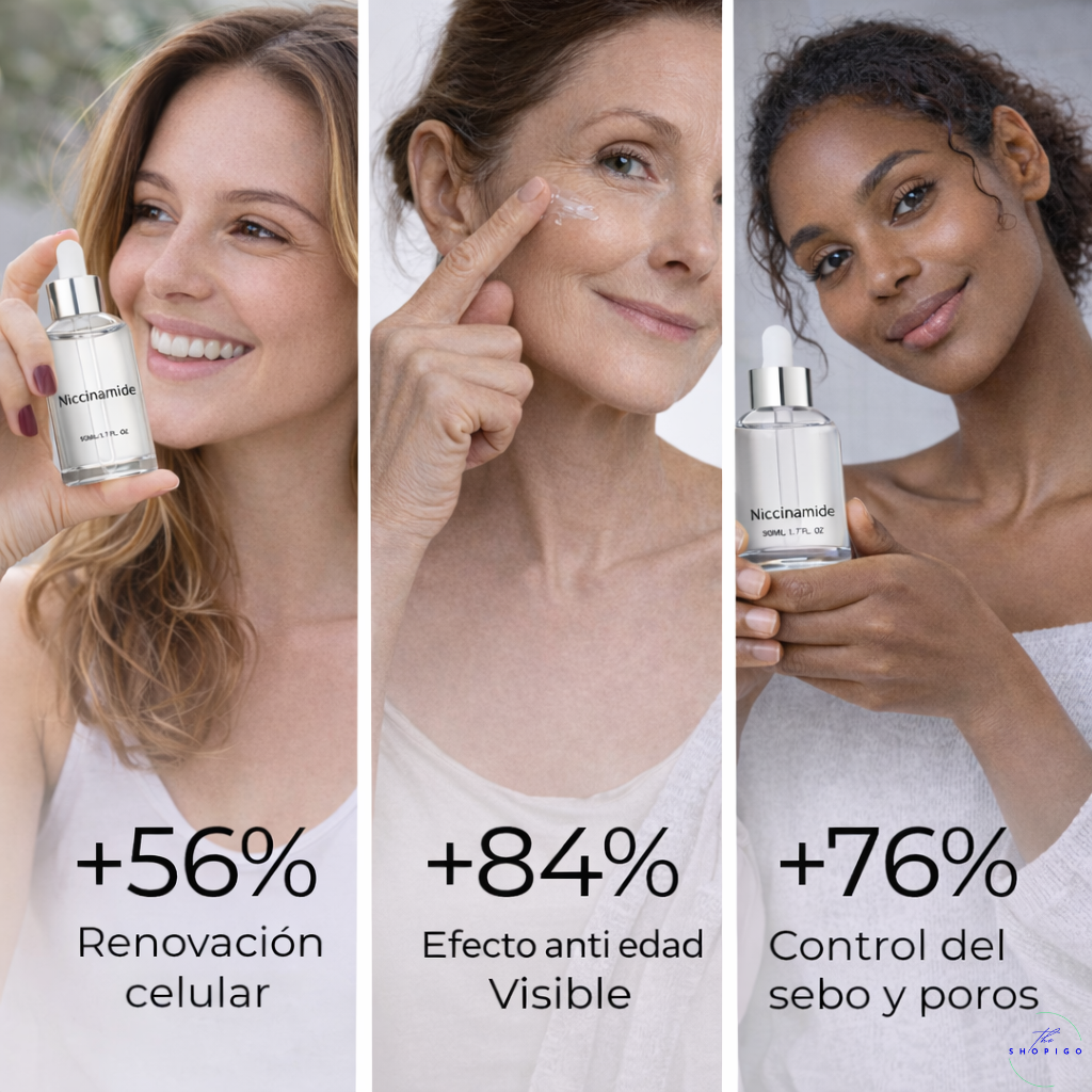 Sérum facial con nicotinamida 50ml | Día y Noche | INCLUYE Sérum Ojeras ¡Gratis!